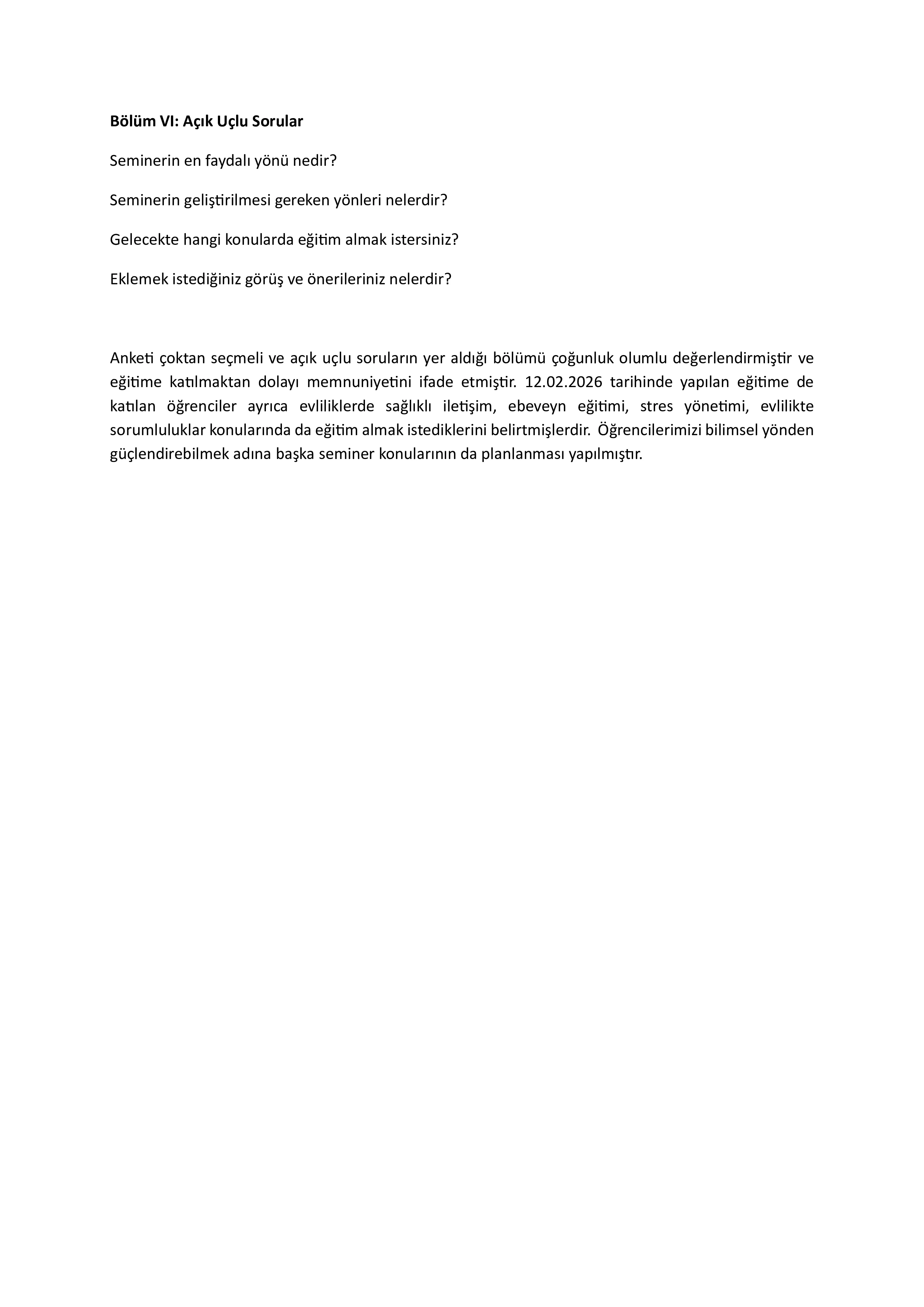 Evlilik Öncesi Eğitim